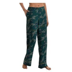 Hanro Celia Pants 76958 Kelp Garden Print Large NWT